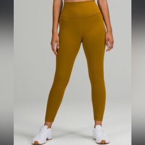 Lululemon WUNDER TRAIN HIGH-RISE TIGHT 25" in “gold spice”